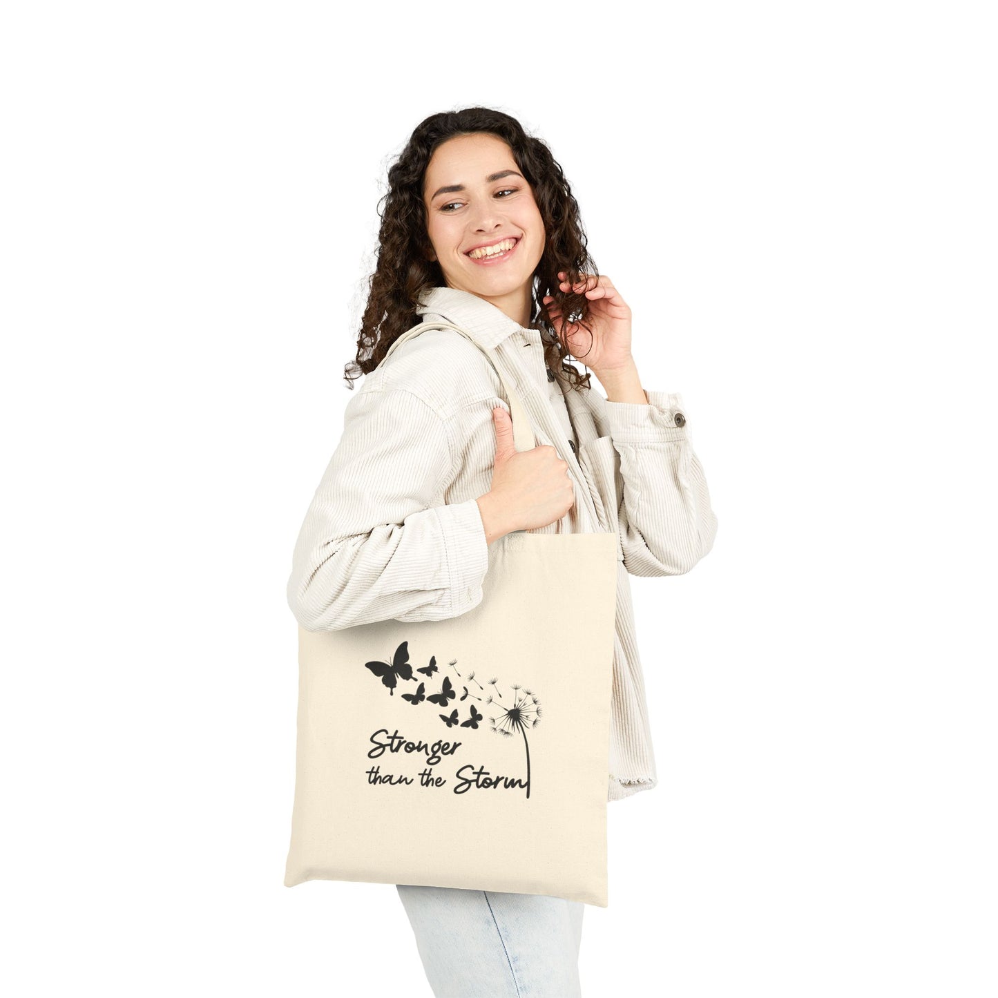 Stronger than the Storm Canvas Tote Bag