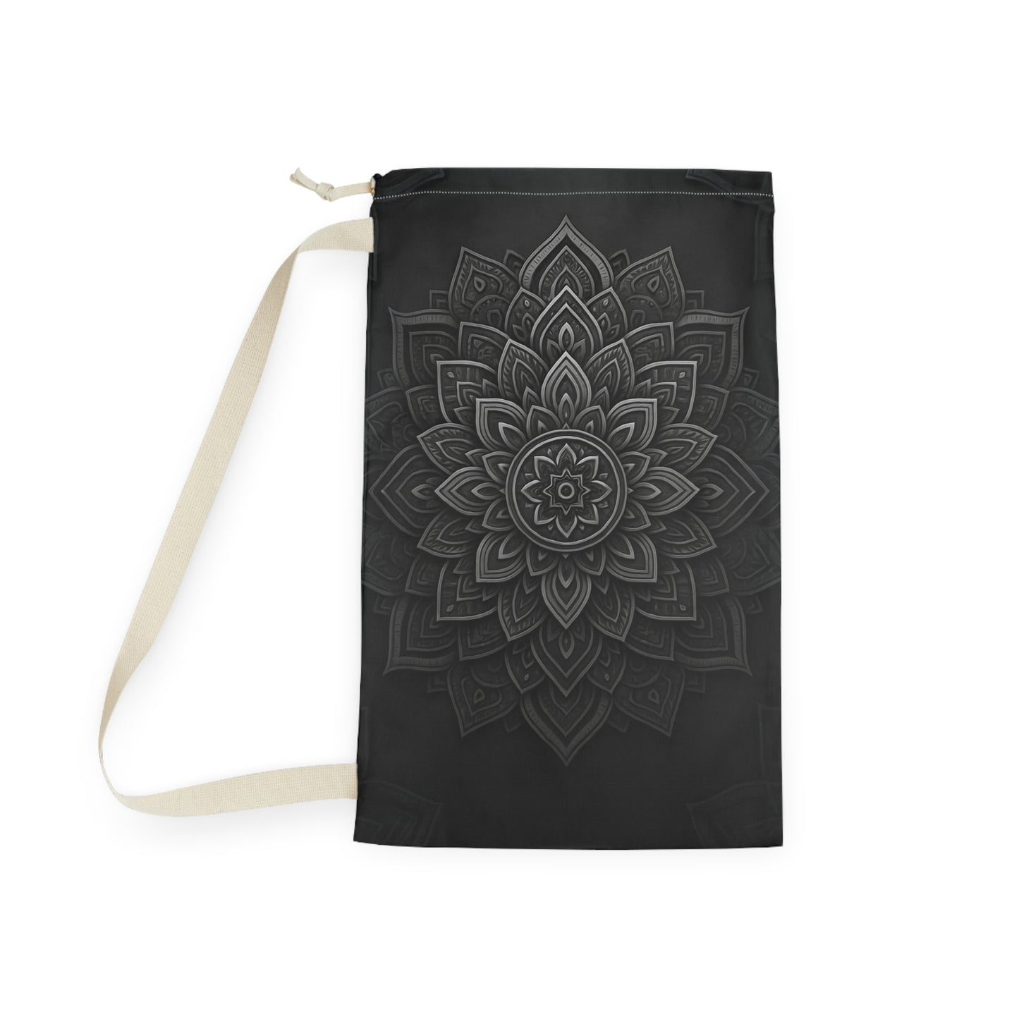 Zen in Black & White Laundry Bag