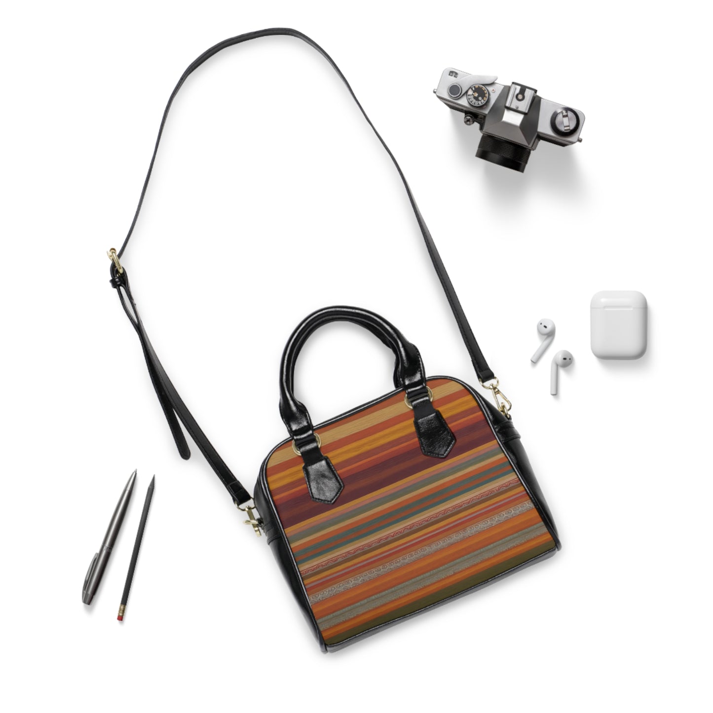 RainBoho Striped Handbag