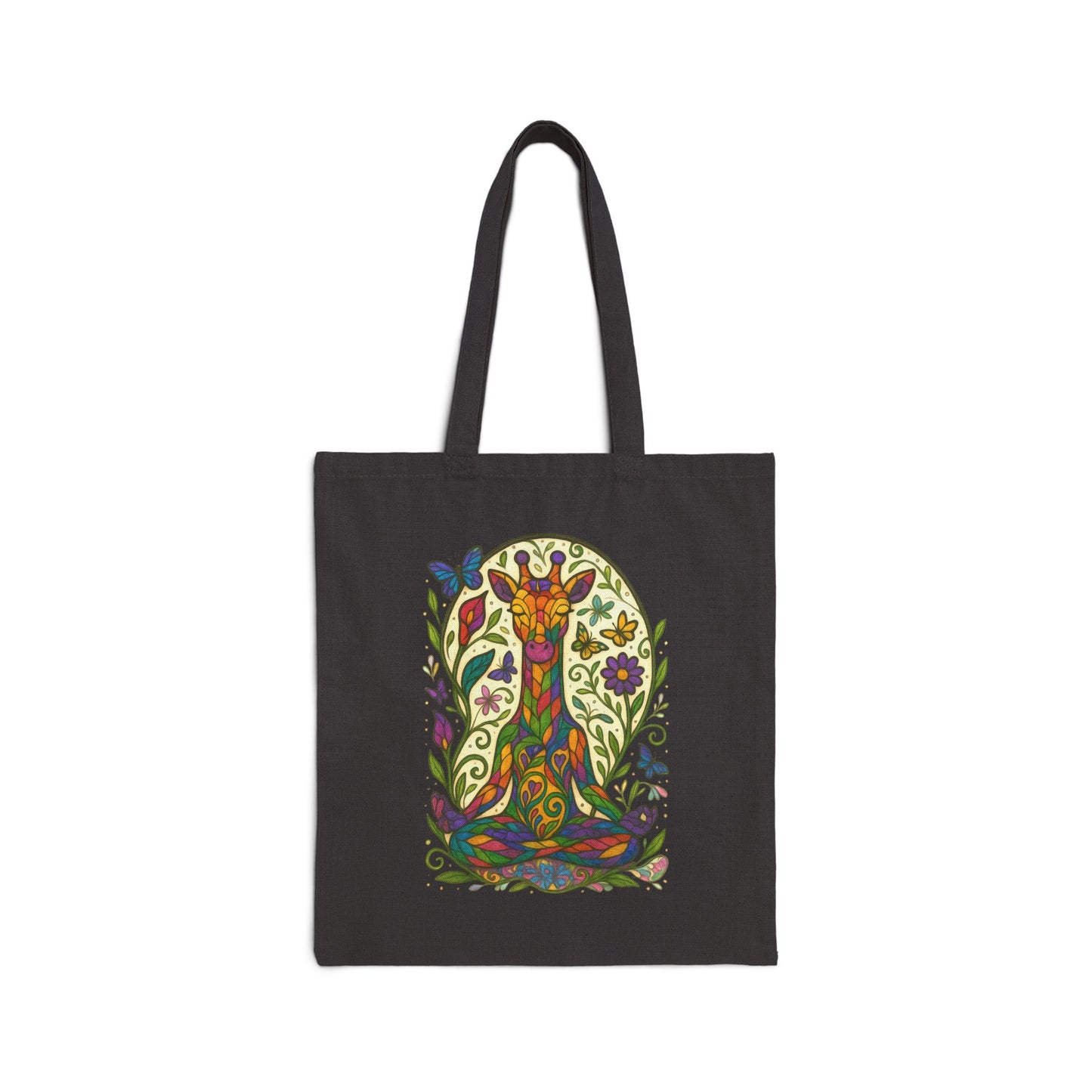 Meditating Giraffe Eco-Friendly Tote Bag