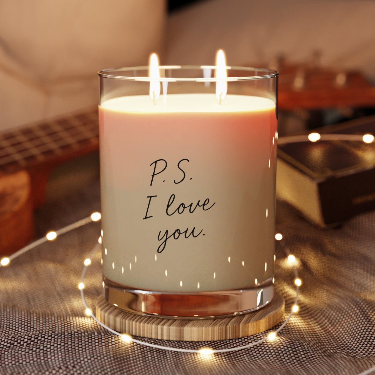 "P.S. I Love You" 11 oz Glass Soy Scented Candle