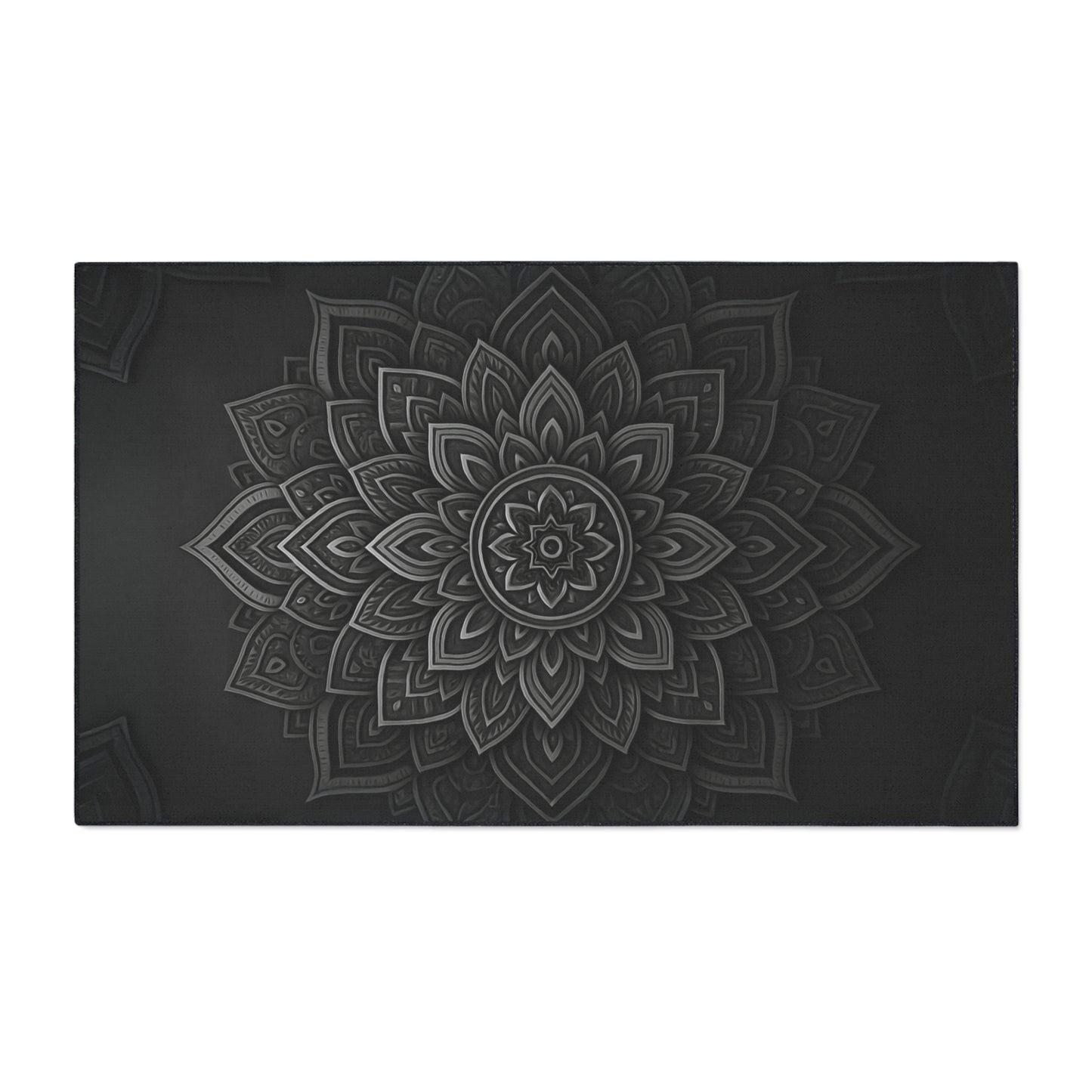 Zen in Black & White Heavy Duty Floor Mat