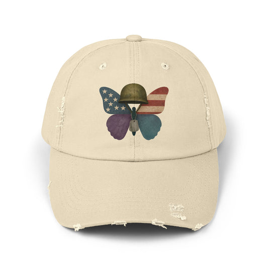Wings of Honor Distressed Cap