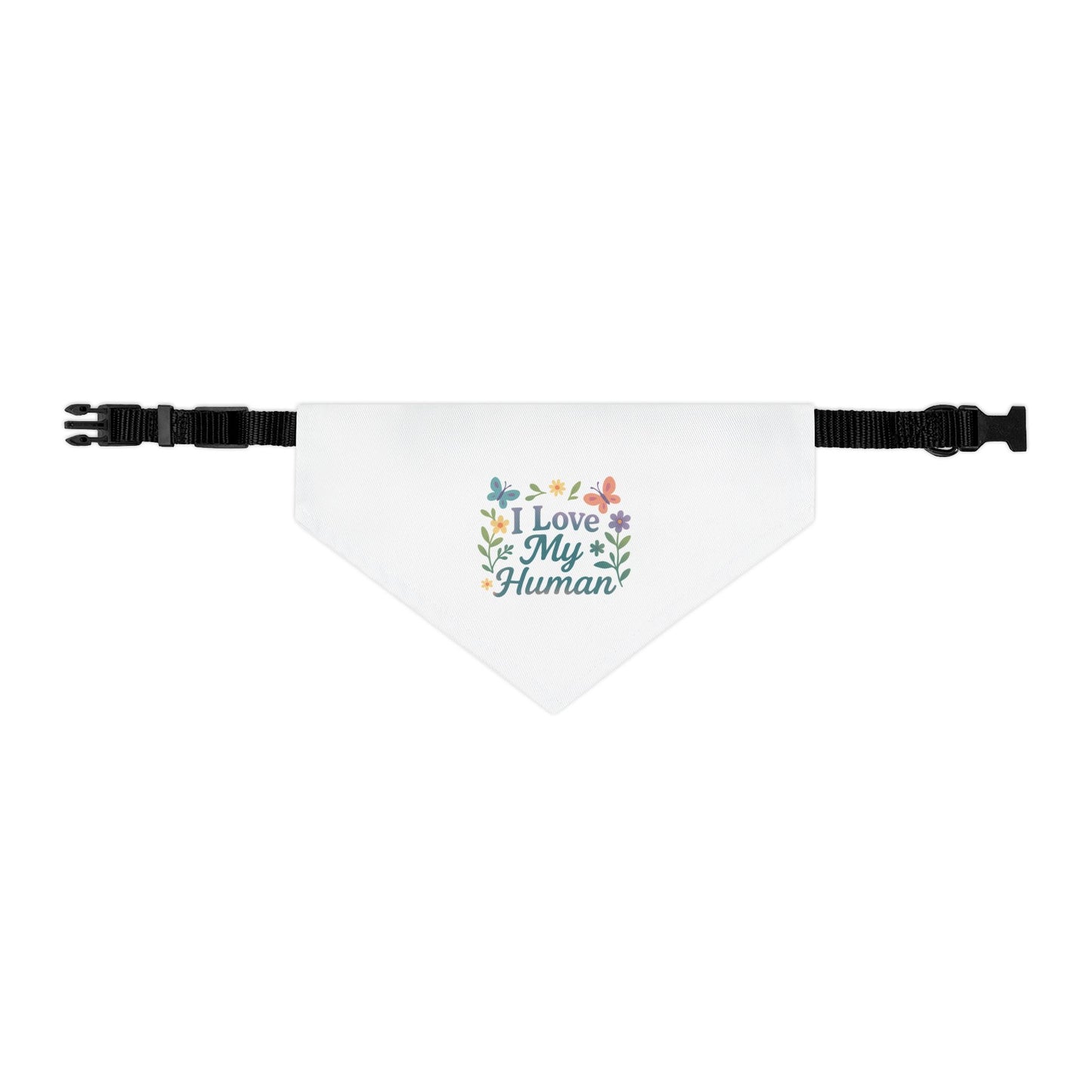 "I Love My Human" Pet Bandana