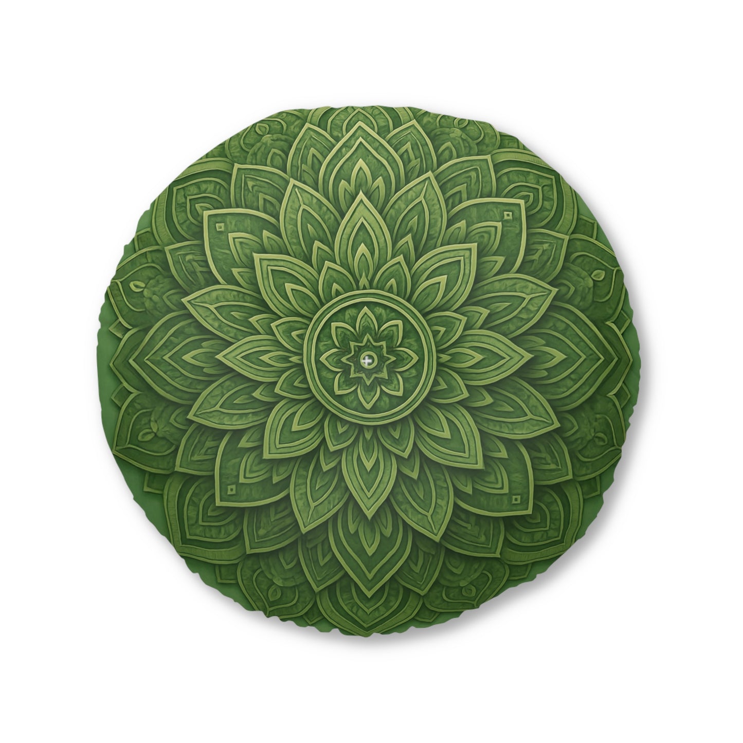 Sage Strength Mandala Tufted Floor Pillow