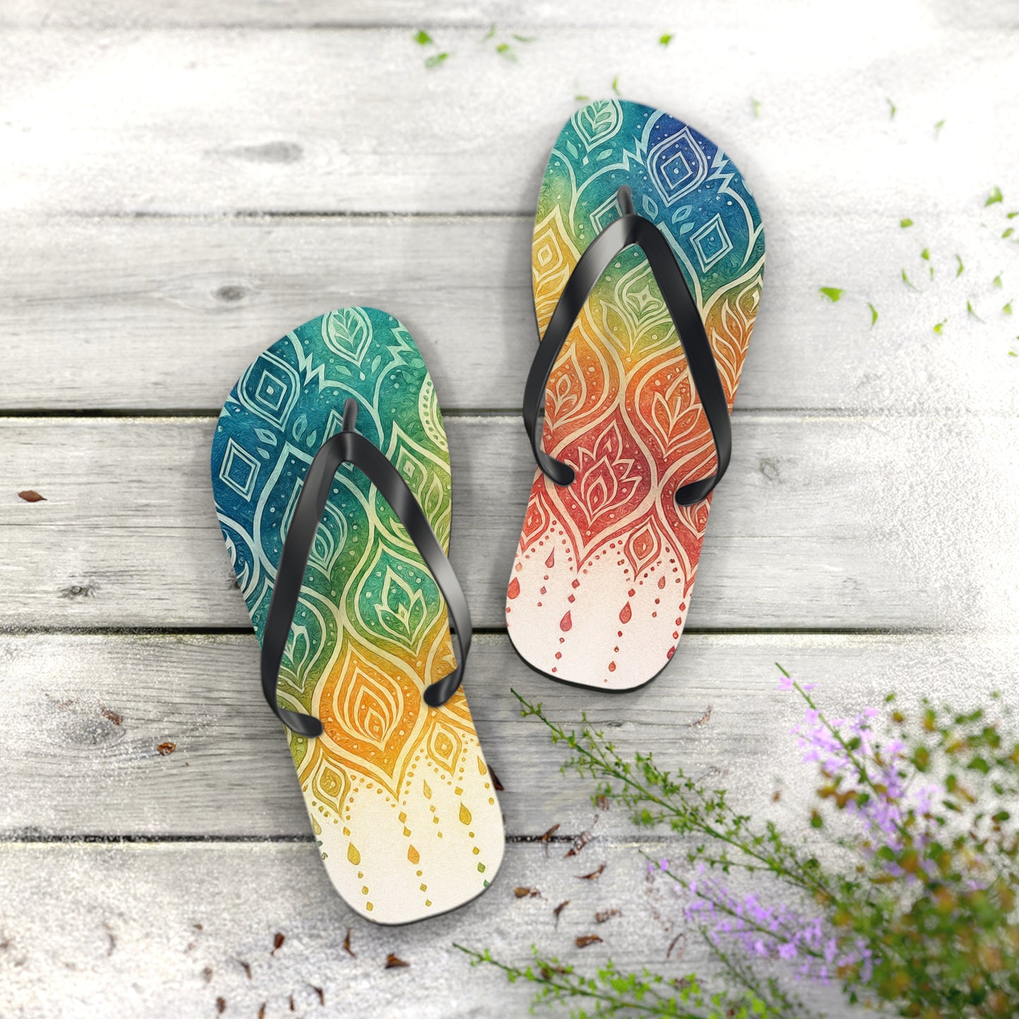 RainBoHo Flip Flops