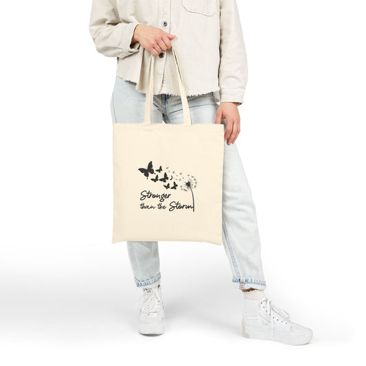 Stronger than the Storm Canvas Tote Bag