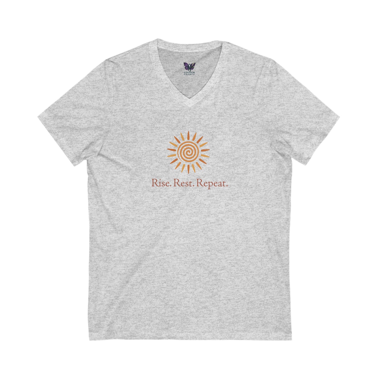 Rest. Rise. Repeat. V-Neck Tee