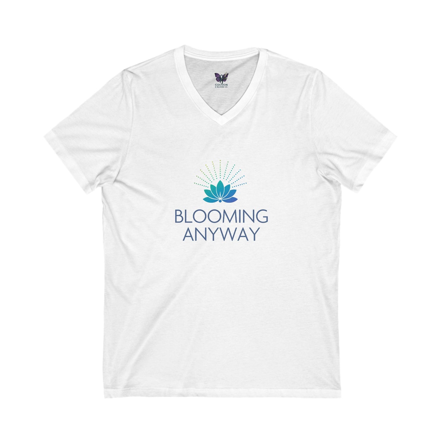 Blooming Anyway V-Neck Tee