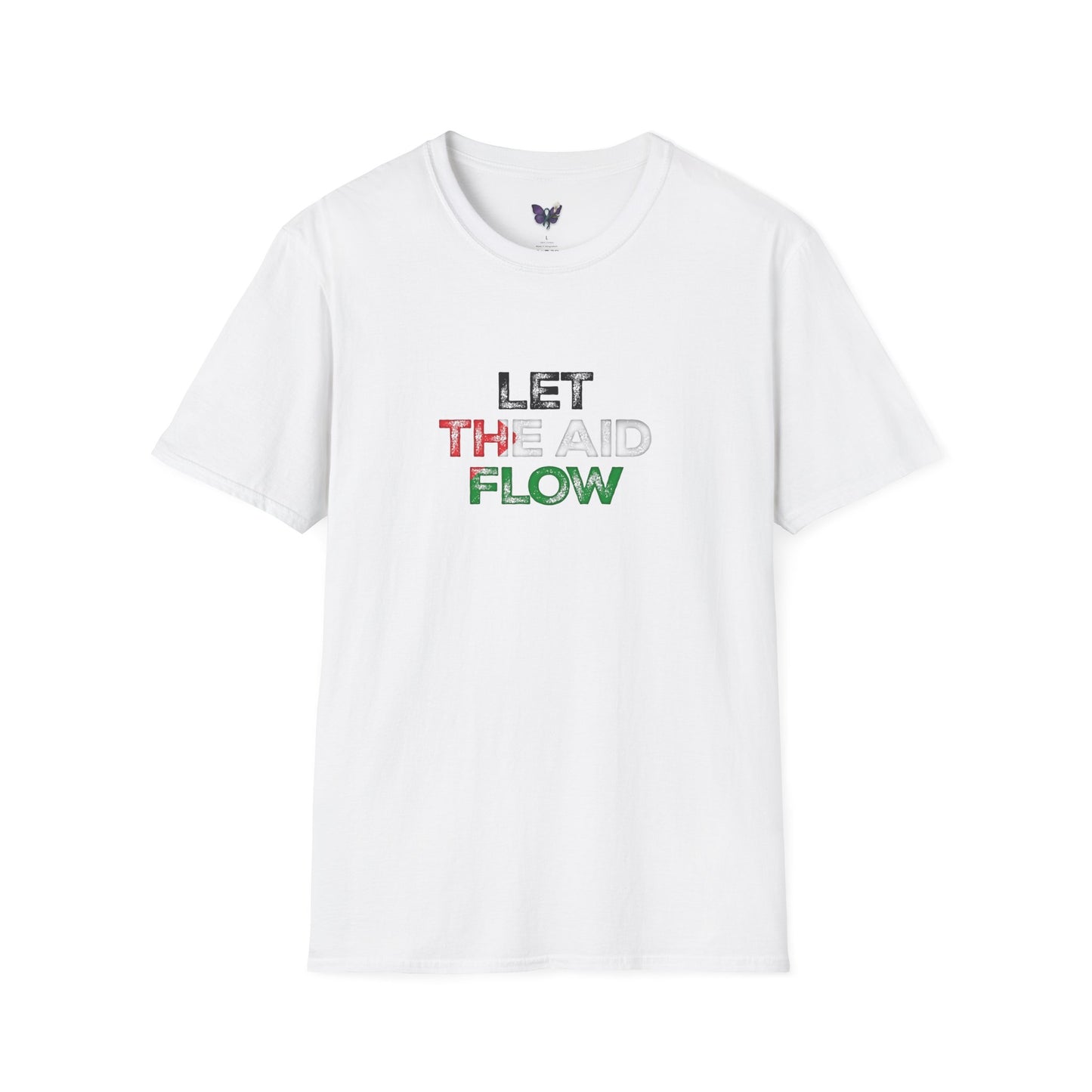Let the Aid Flow Soft Style T-Shirt