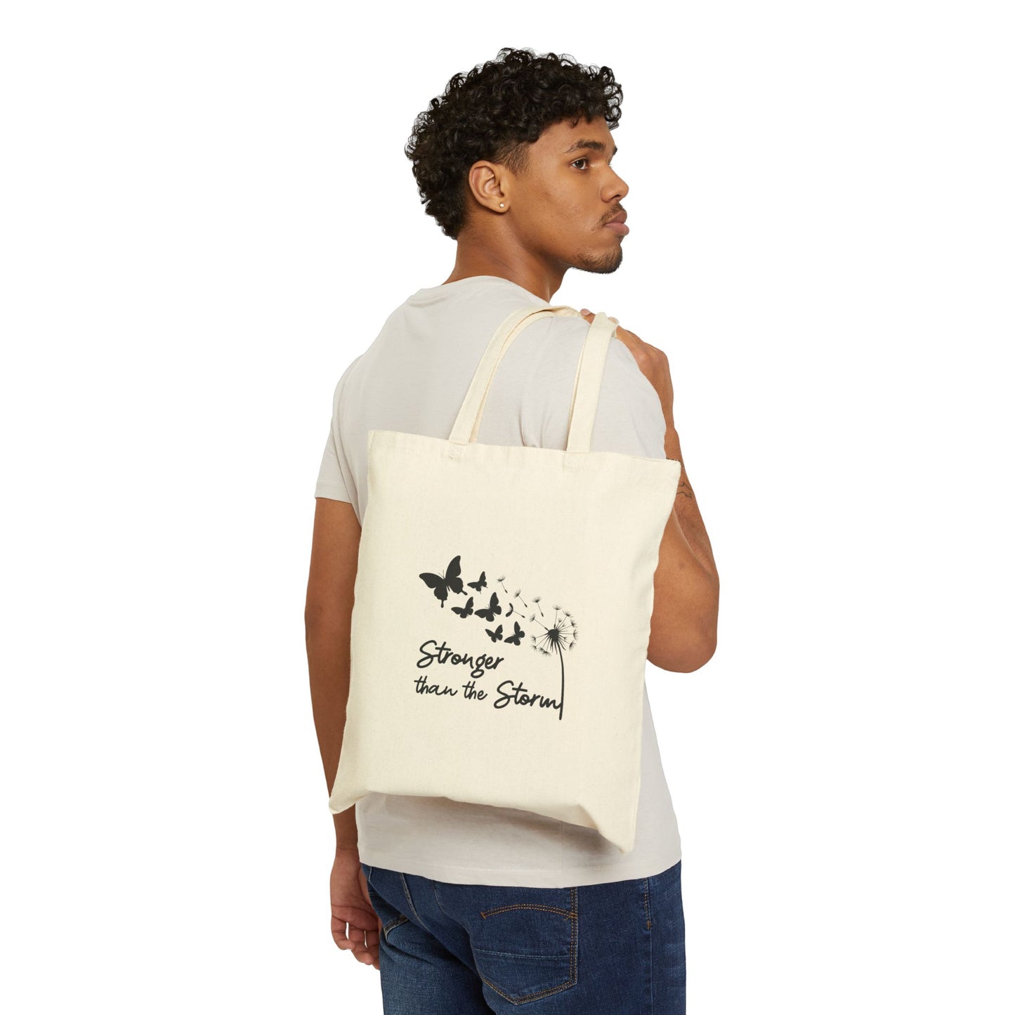 Stronger than the Storm Canvas Tote Bag