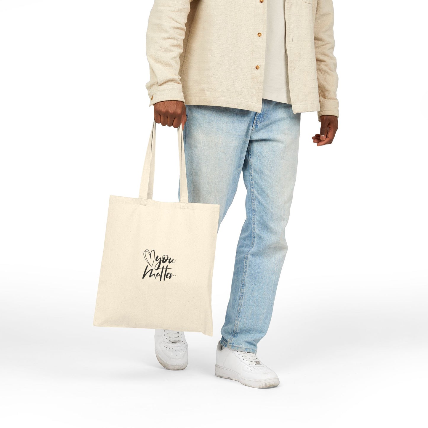 Keep Going; You Matter Canvas Tote