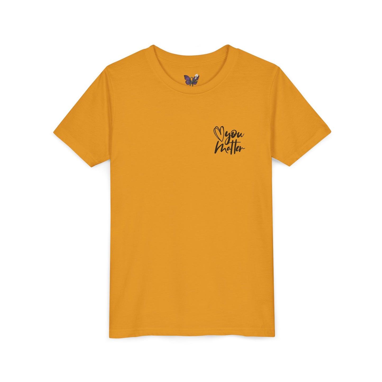 Inspiring Youth Tee: You Matter, Keep Going - Motivational T-Shirt for Kids, Positive Vibes, Birthday Gift, Back-to-School, Everyday Wear