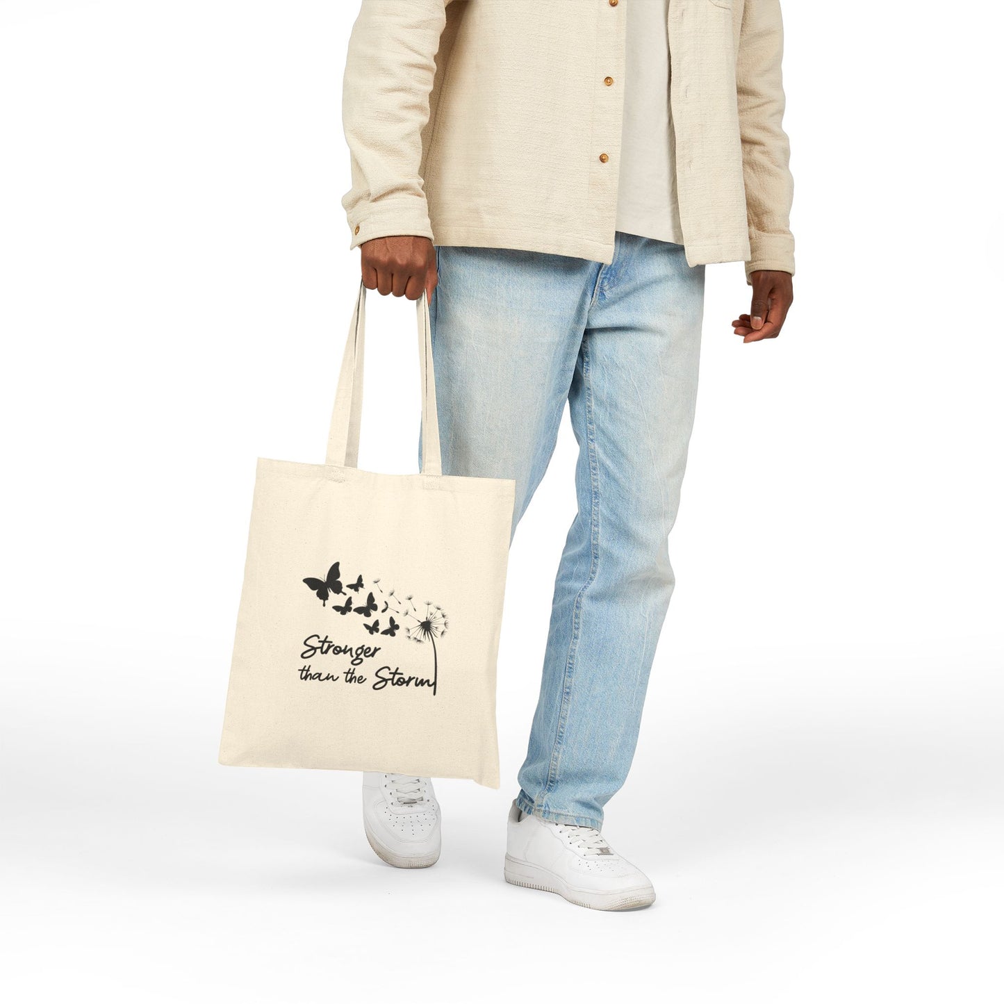 Stronger than the Storm Canvas Tote Bag