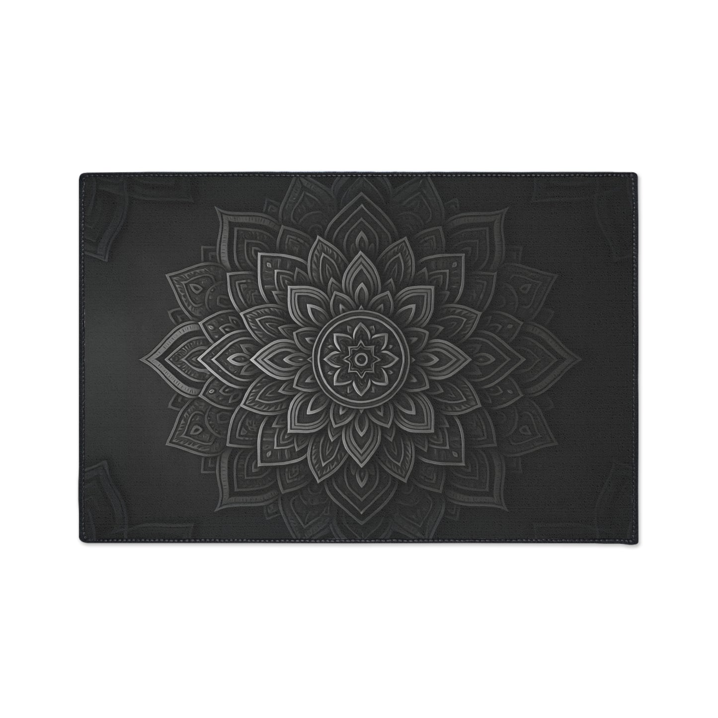 Zen in Black & White Heavy Duty Floor Mat