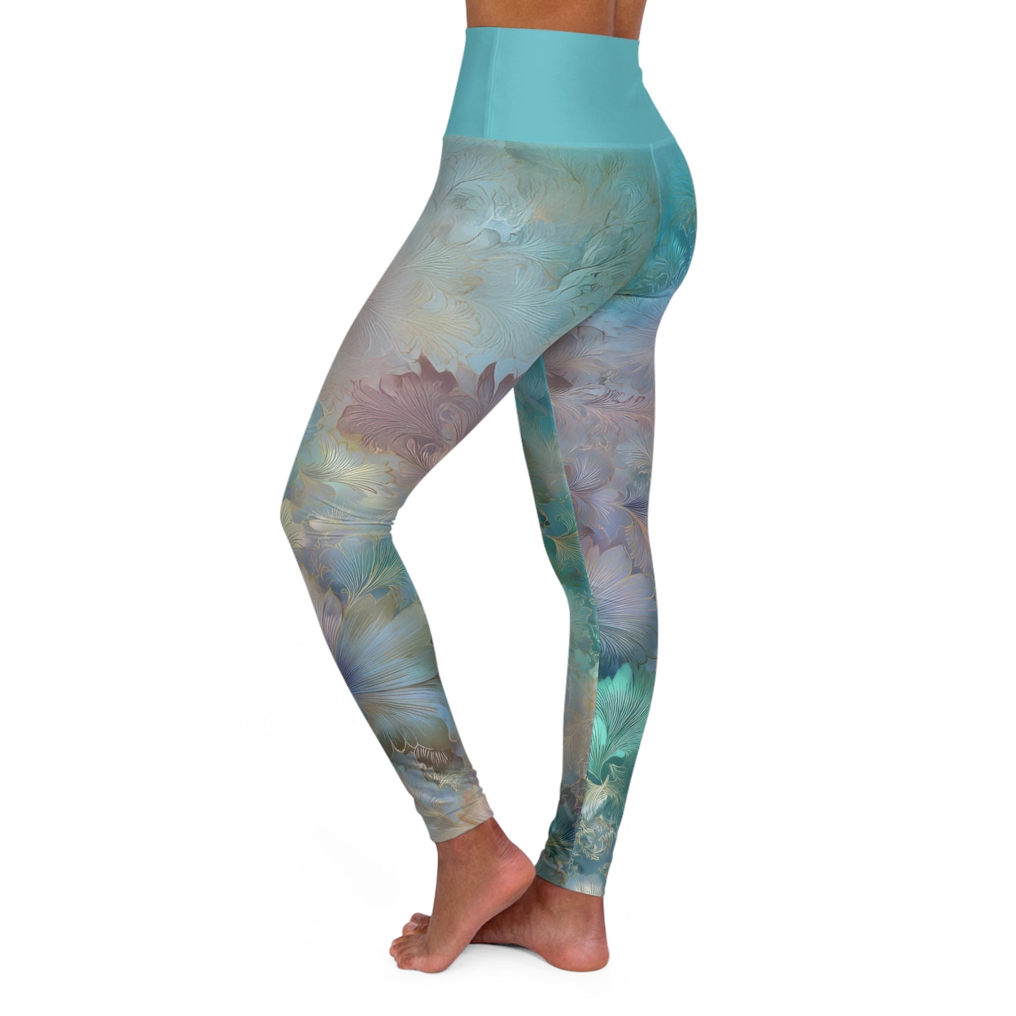 Strange Blooms High-Waisted Yoga Leggings