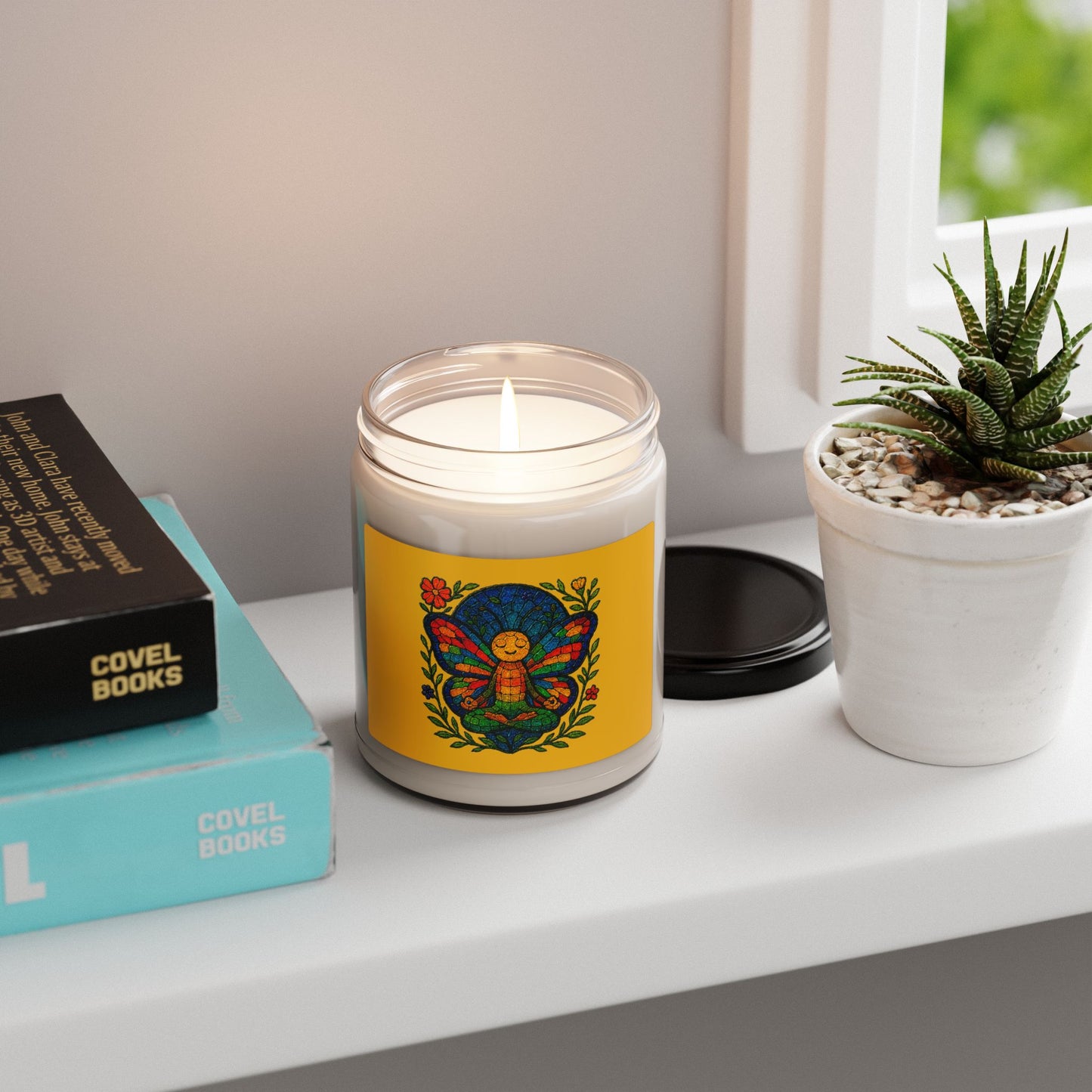 Meditating Butterfly Scented Soy Candle