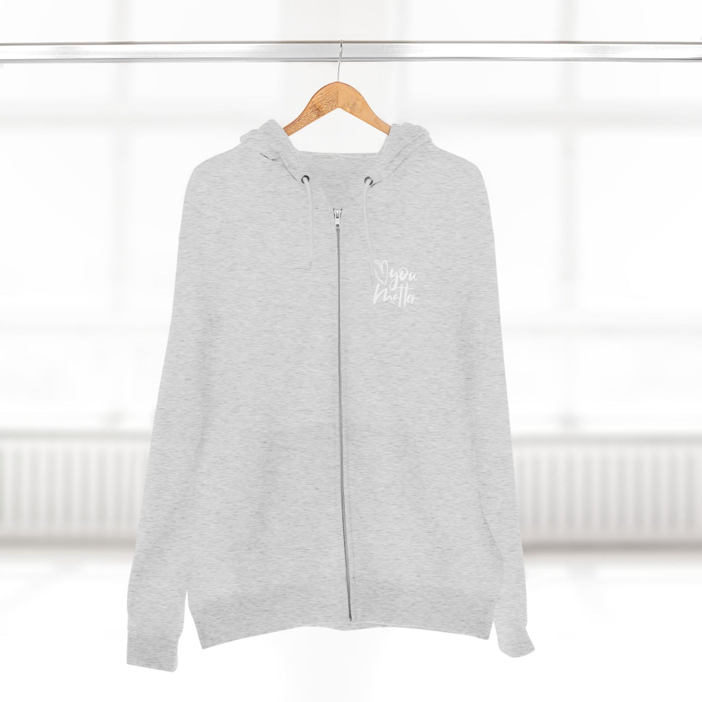 Keep Going; You Matter Unisex Zip Hoodie