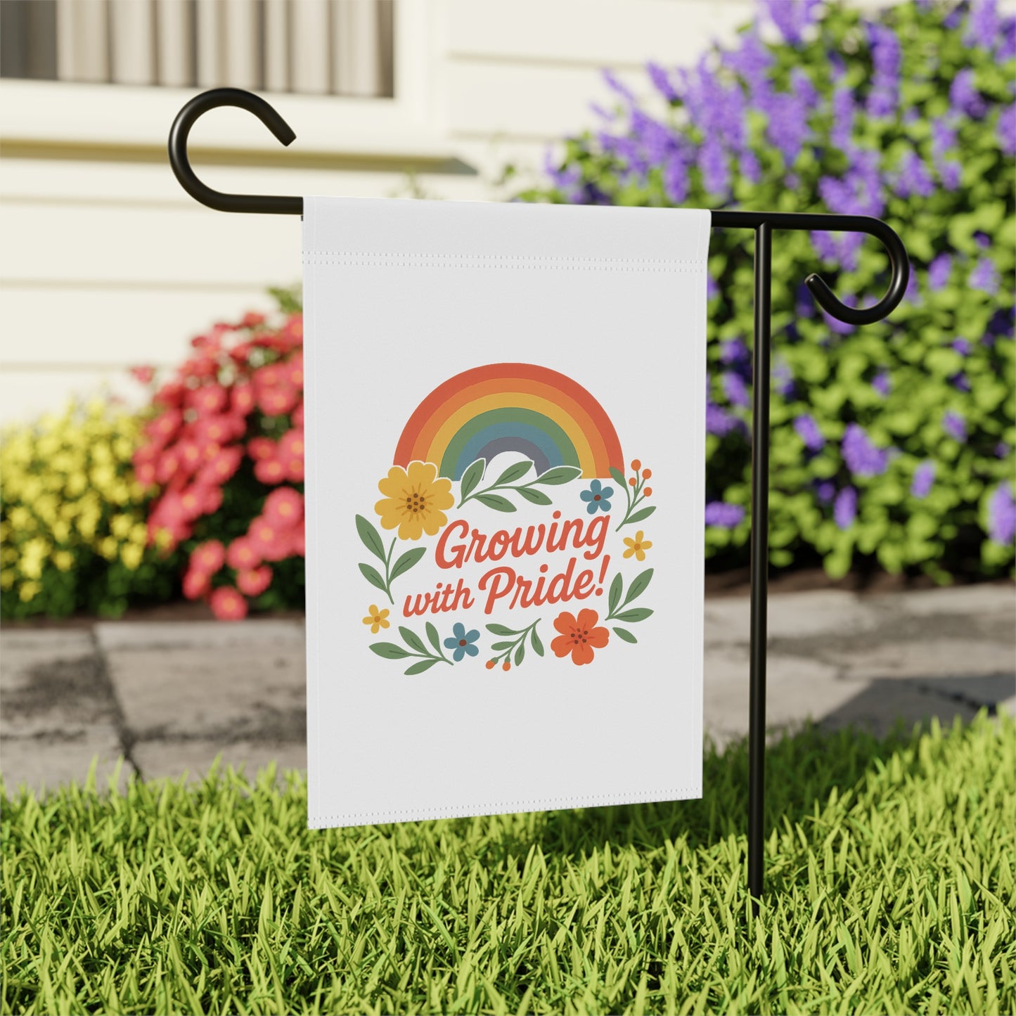 Growing with Pride! Garden Flag