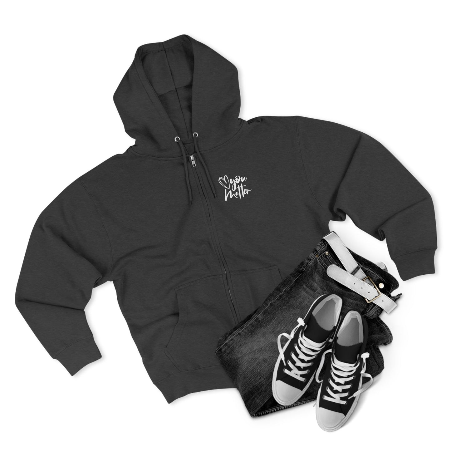 Keep Going; You Matter Unisex Zip Hoodie
