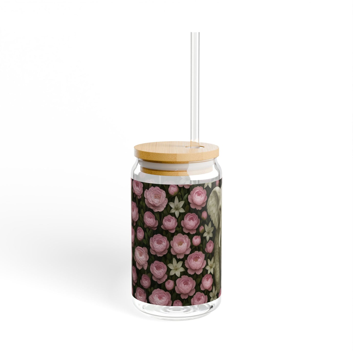Eco-Friendly Garden Elephant Sipper Glass, 16oz