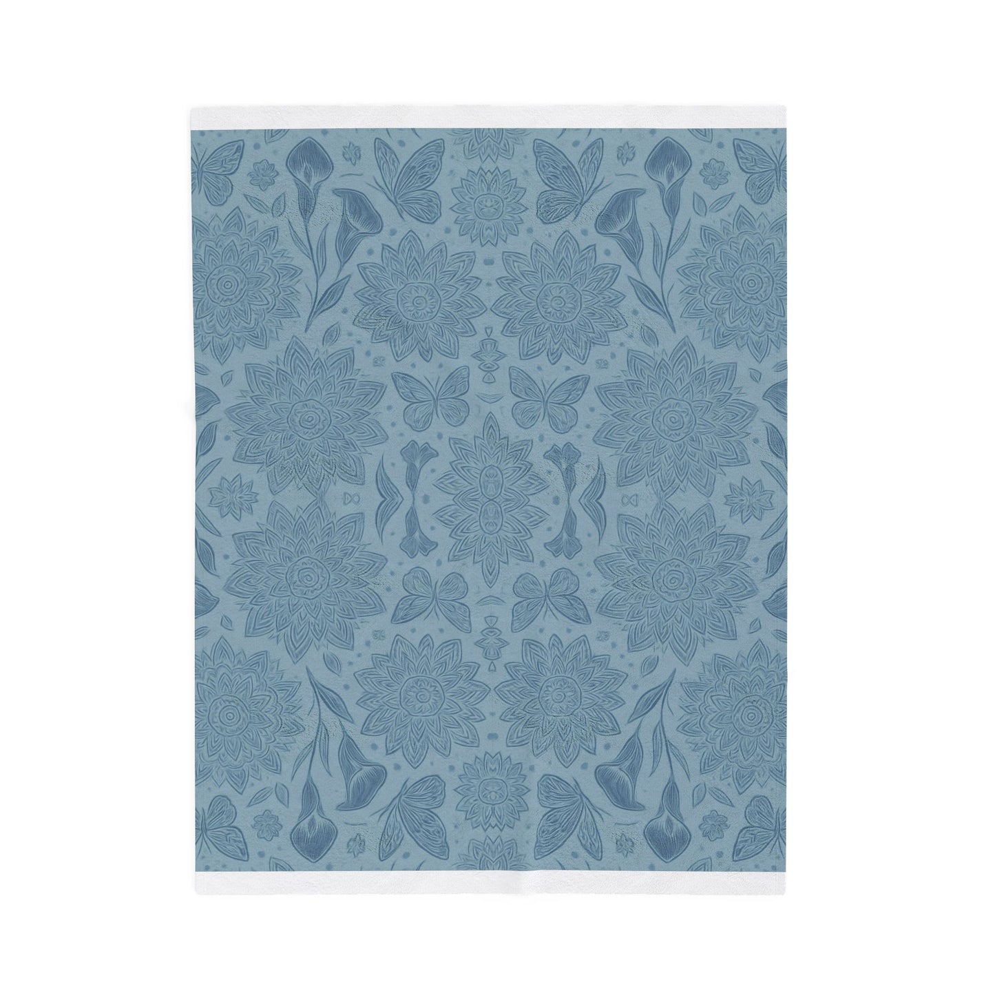 Bloomlight Boho Soft Throw (Blue)