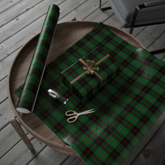 Green Plaid Gift Wrapping Paper