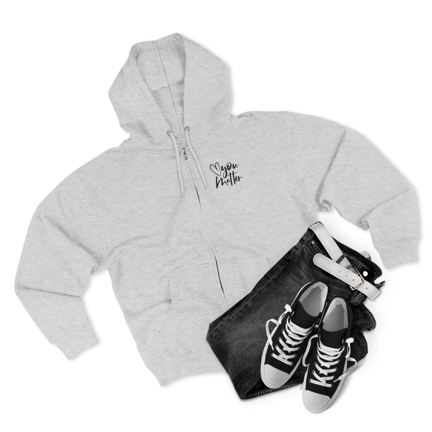 Keep Going; You Matter Unisex Zip Hoodie
