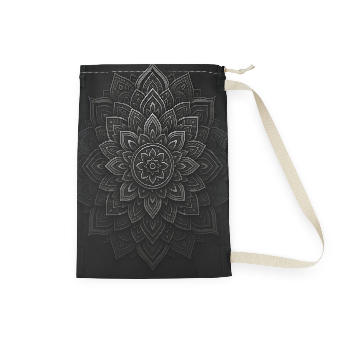 Zen in Black & White Laundry Bag