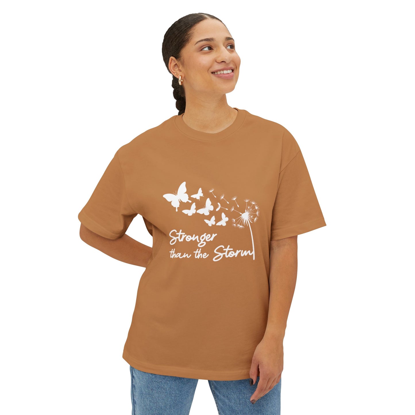 Stronger than the Storm Unisex Oversized Boxy Tee