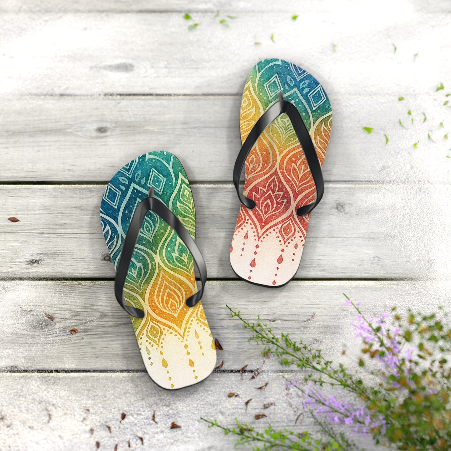 RainBoHo Flip Flops