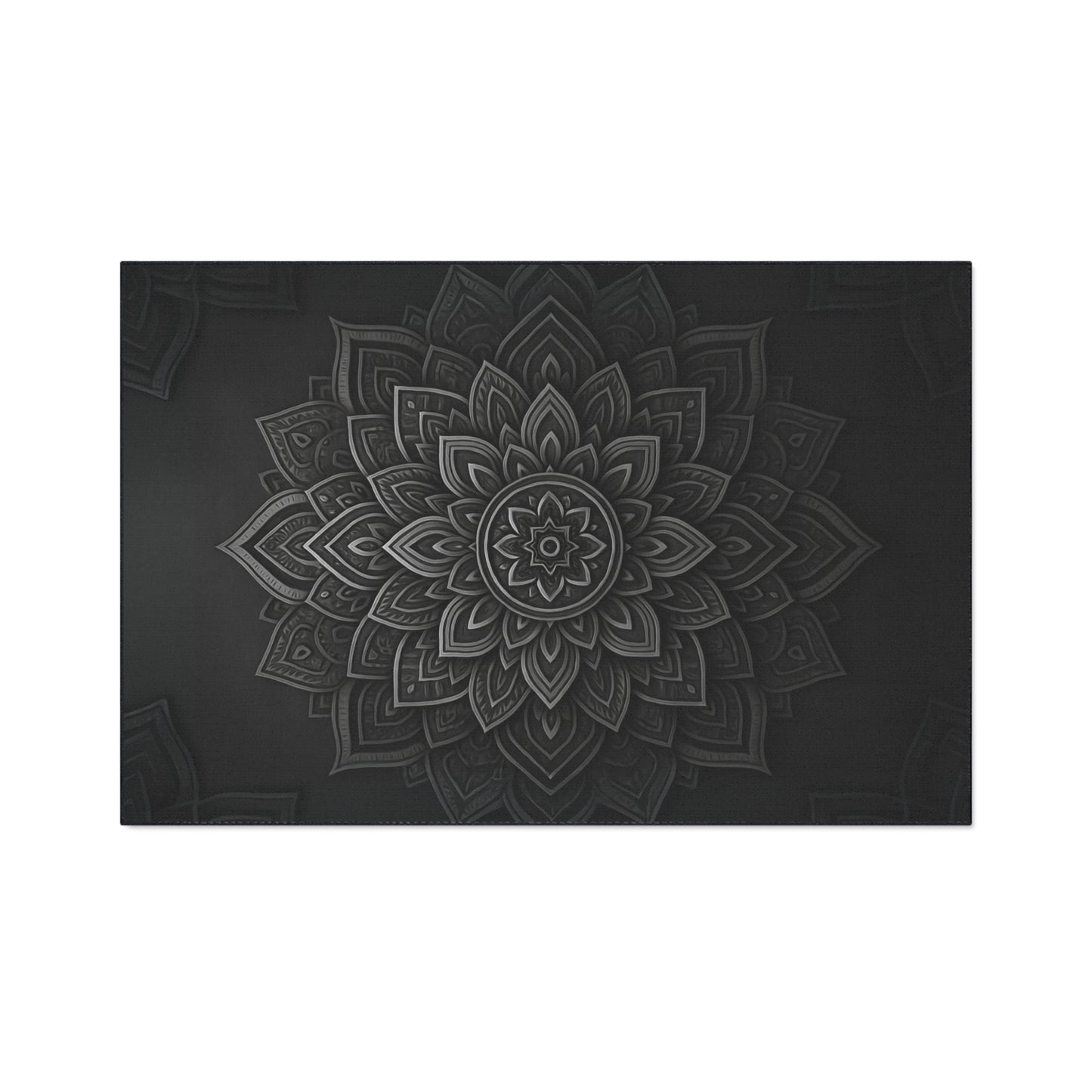 Zen in Black & White Heavy Duty Floor Mat