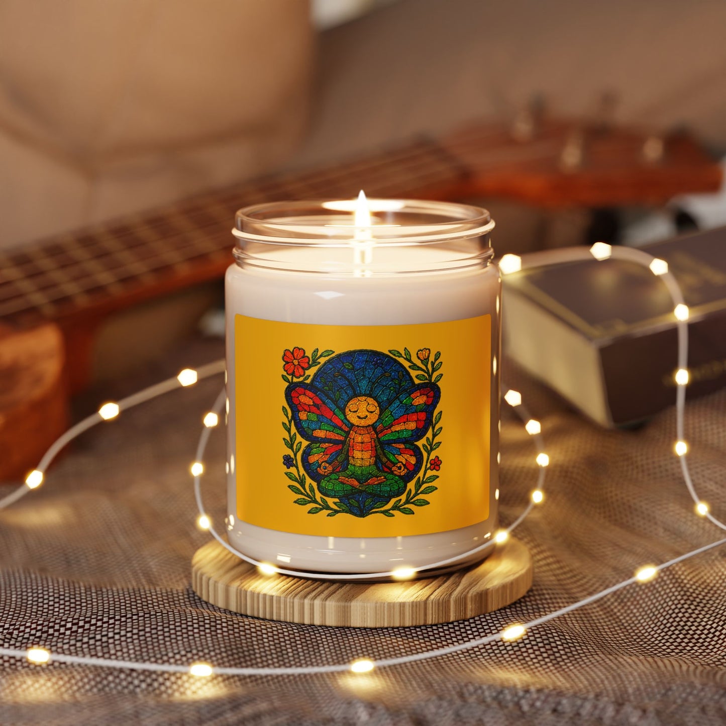 Meditating Butterfly Scented Soy Candle