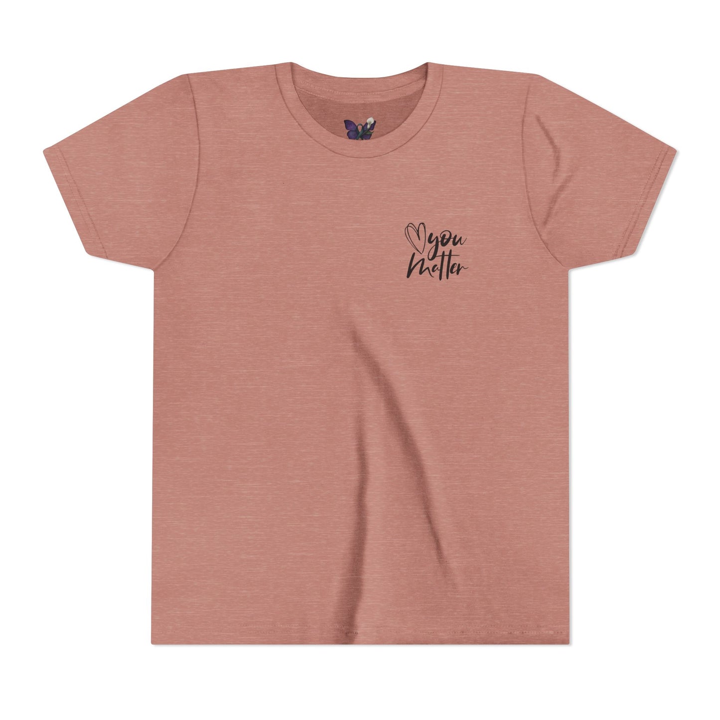 Inspiring Youth Tee: You Matter, Keep Going - Motivational T-Shirt for Kids, Positive Vibes, Birthday Gift, Back-to-School, Everyday Wear