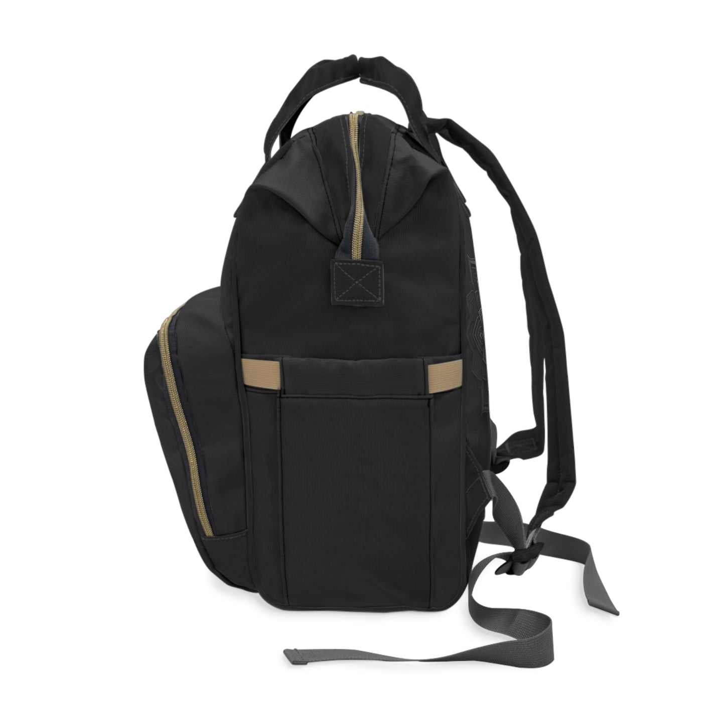 Zen in Black & White Multifunctional Diaper Backpack