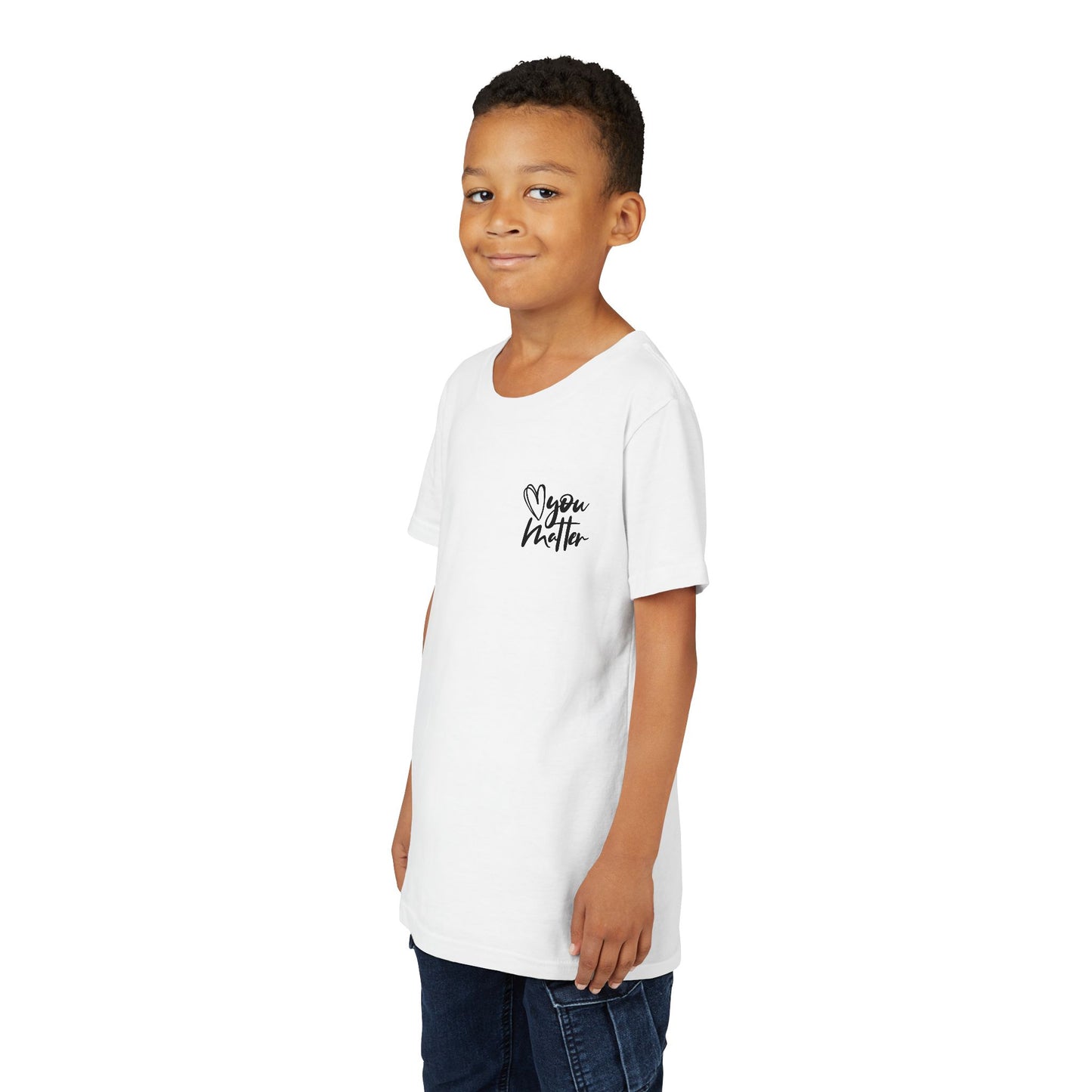 Inspiring Youth Tee: You Matter, Keep Going - Motivational T-Shirt for Kids, Positive Vibes, Birthday Gift, Back-to-School, Everyday Wear