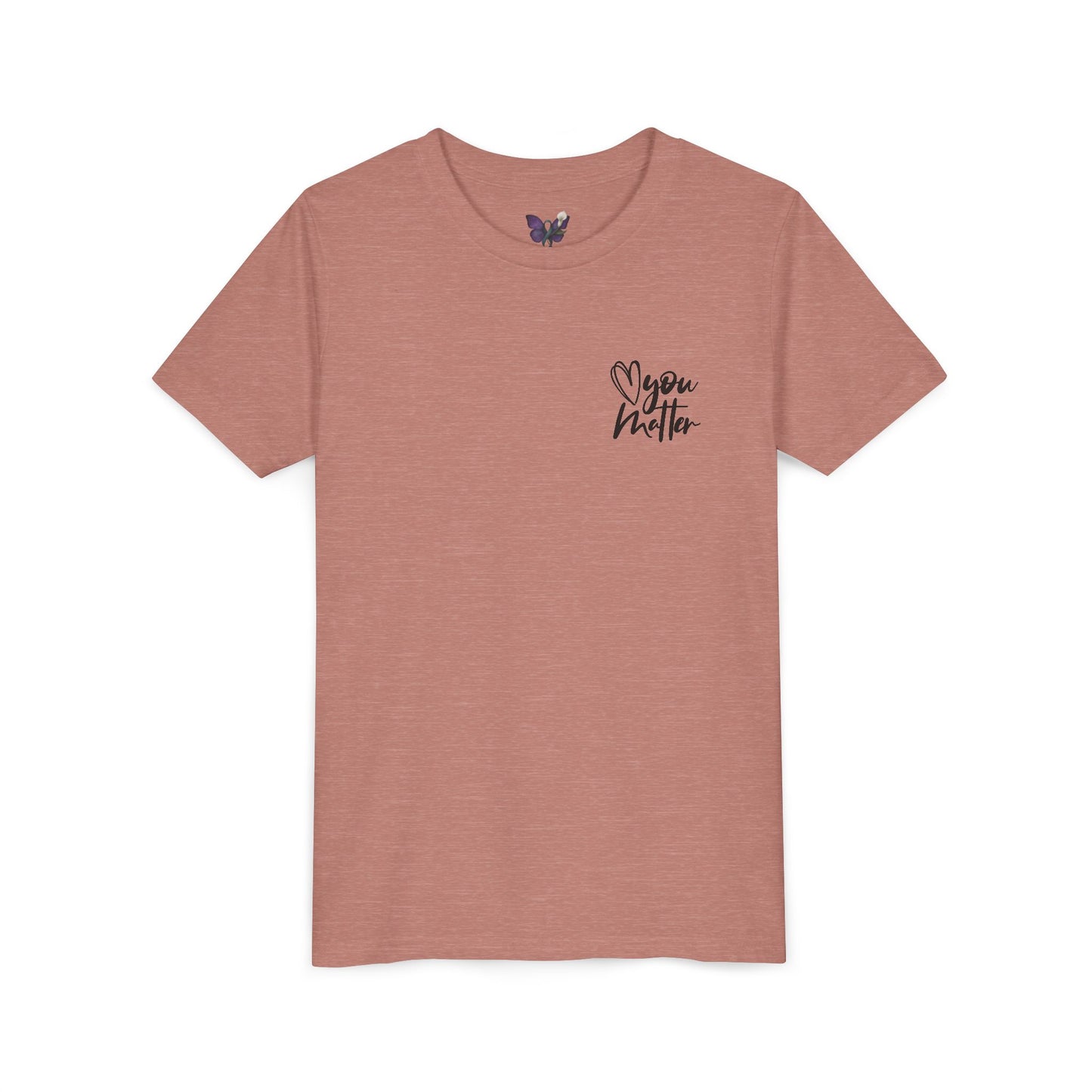 Inspiring Youth Tee: You Matter, Keep Going - Motivational T-Shirt for Kids, Positive Vibes, Birthday Gift, Back-to-School, Everyday Wear
