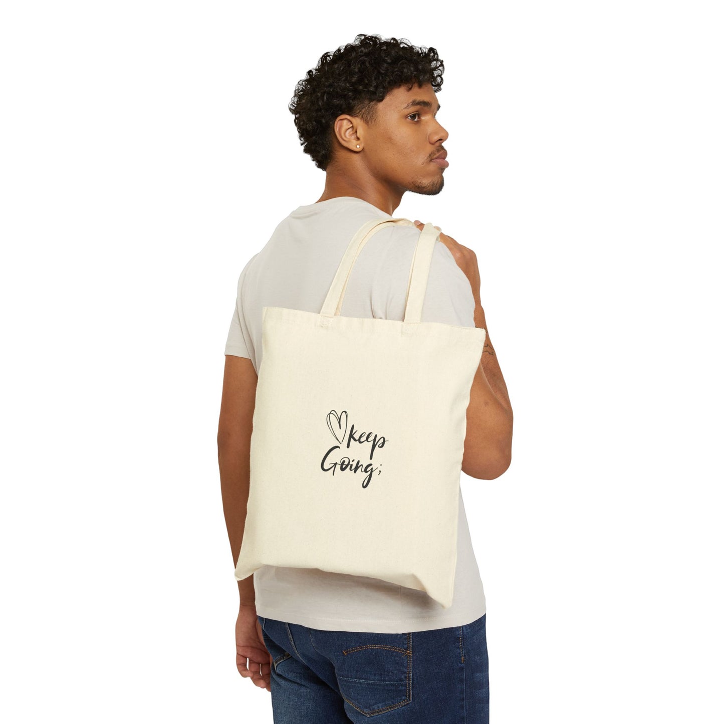 Keep Going; You Matter Canvas Tote