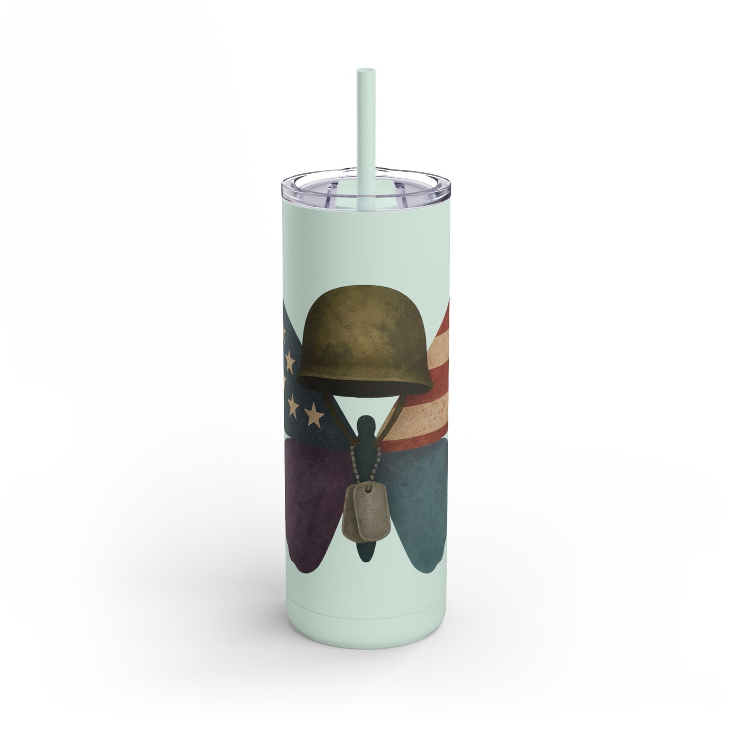 Patriotic Butterfly Tumbler