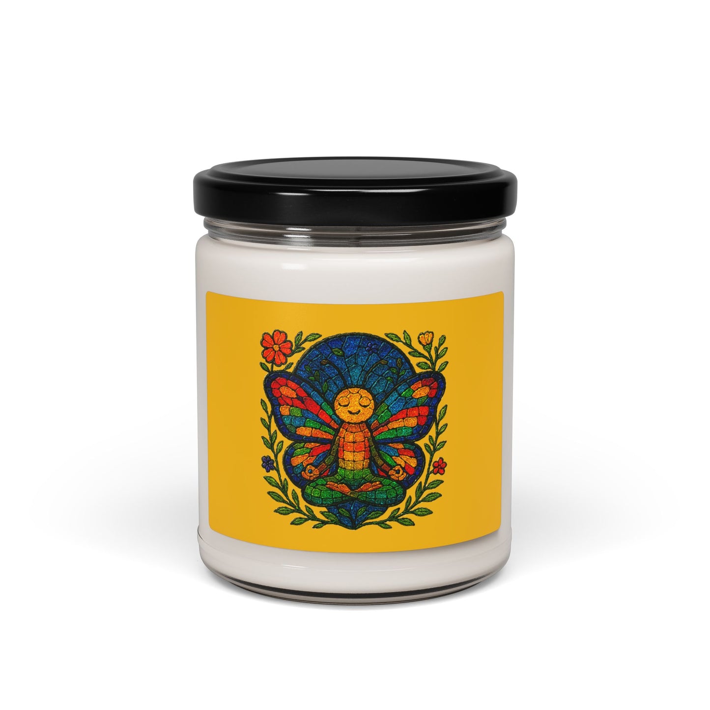 Meditating Butterfly Scented Soy Candle