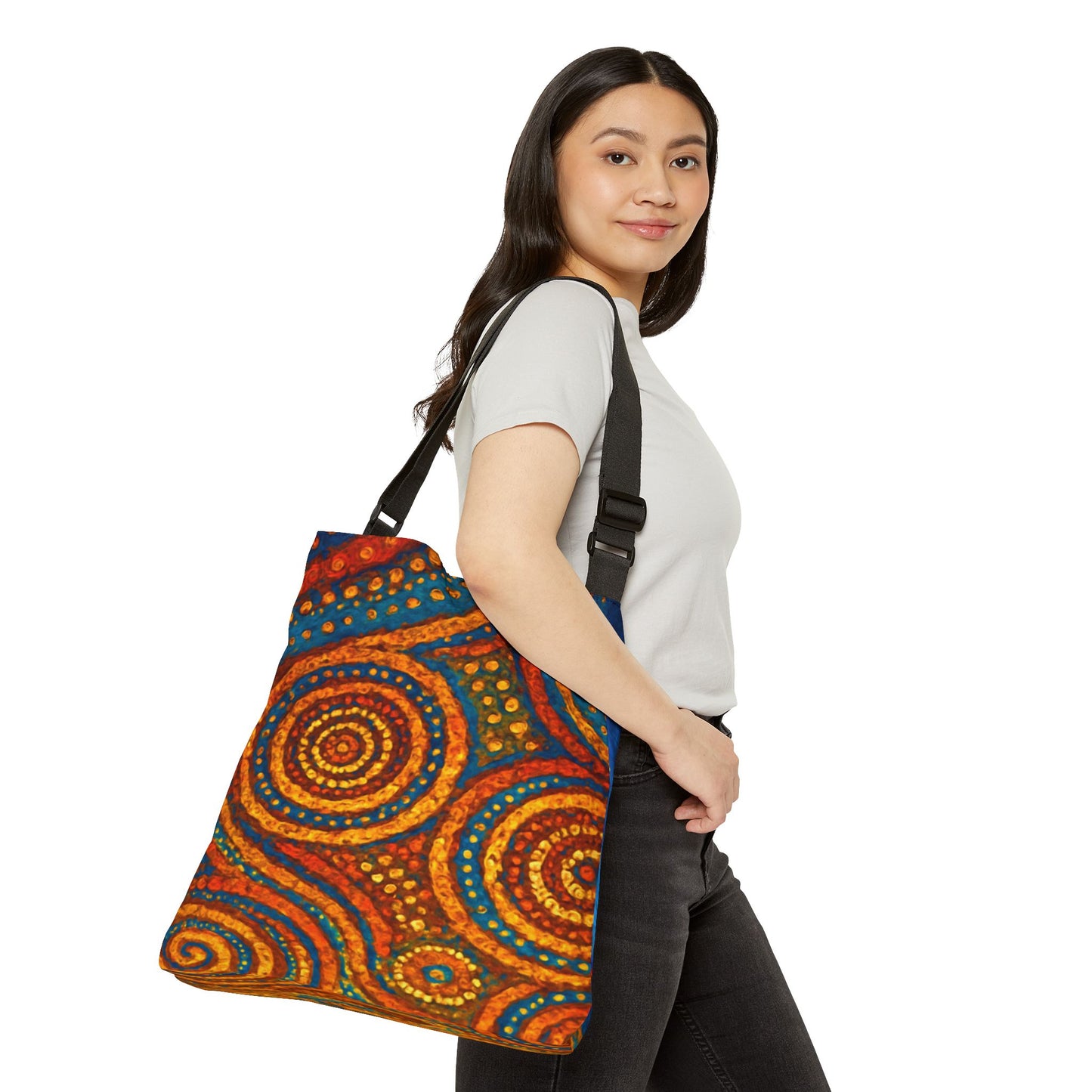 Sacred Patterns Adjustable Tote Bag
