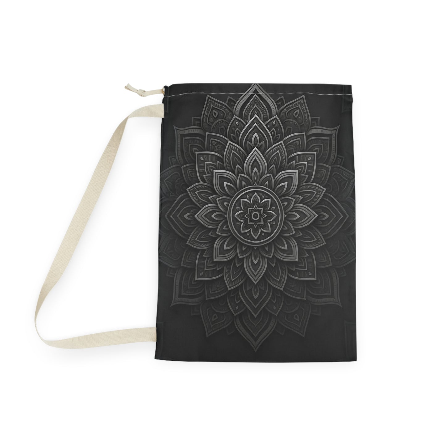 Zen in Black & White Laundry Bag