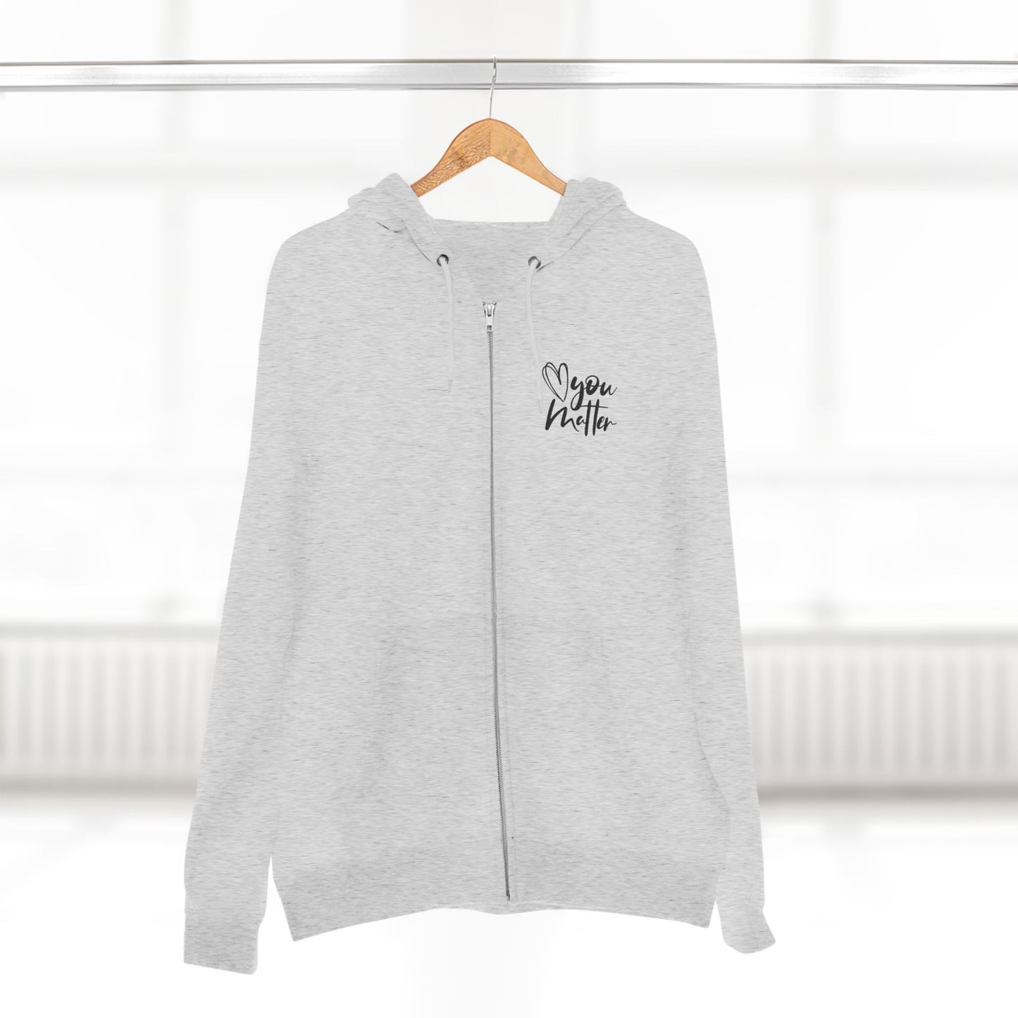 Keep Going; You Matter Unisex Zip Hoodie