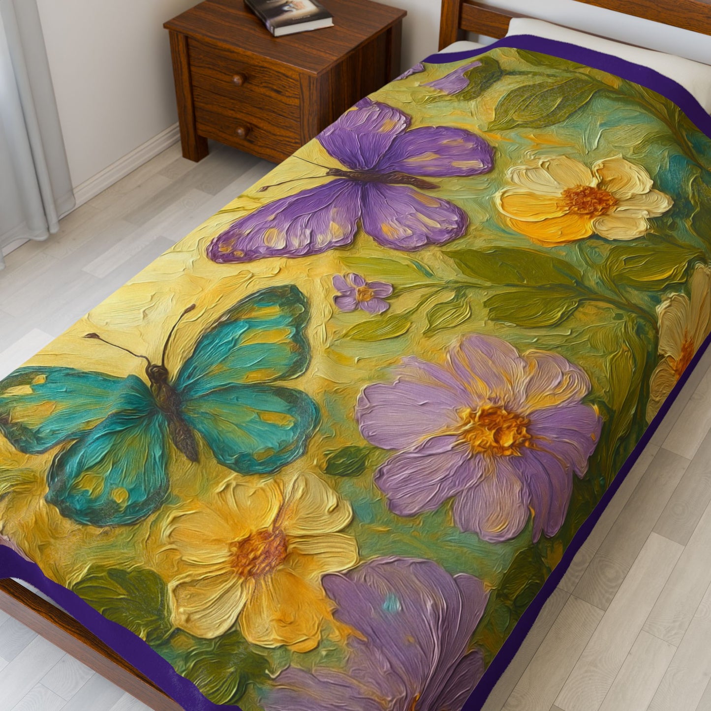 Bloomin' Beauties Plush Blanket