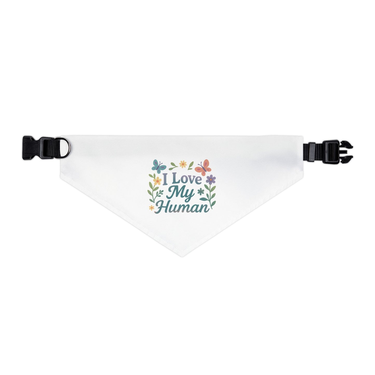 "I Love My Human" Pet Bandana