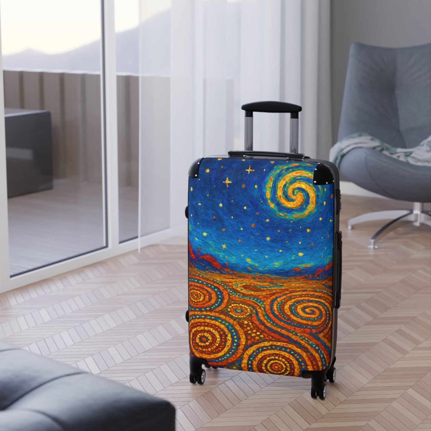 Sacred Patterns Spinner Suitcase