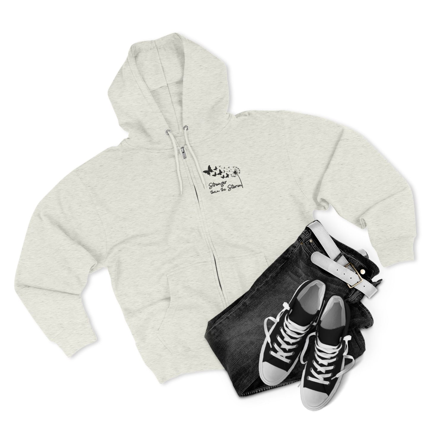 Stronger than the Storm Unisex Zip Hoodie
