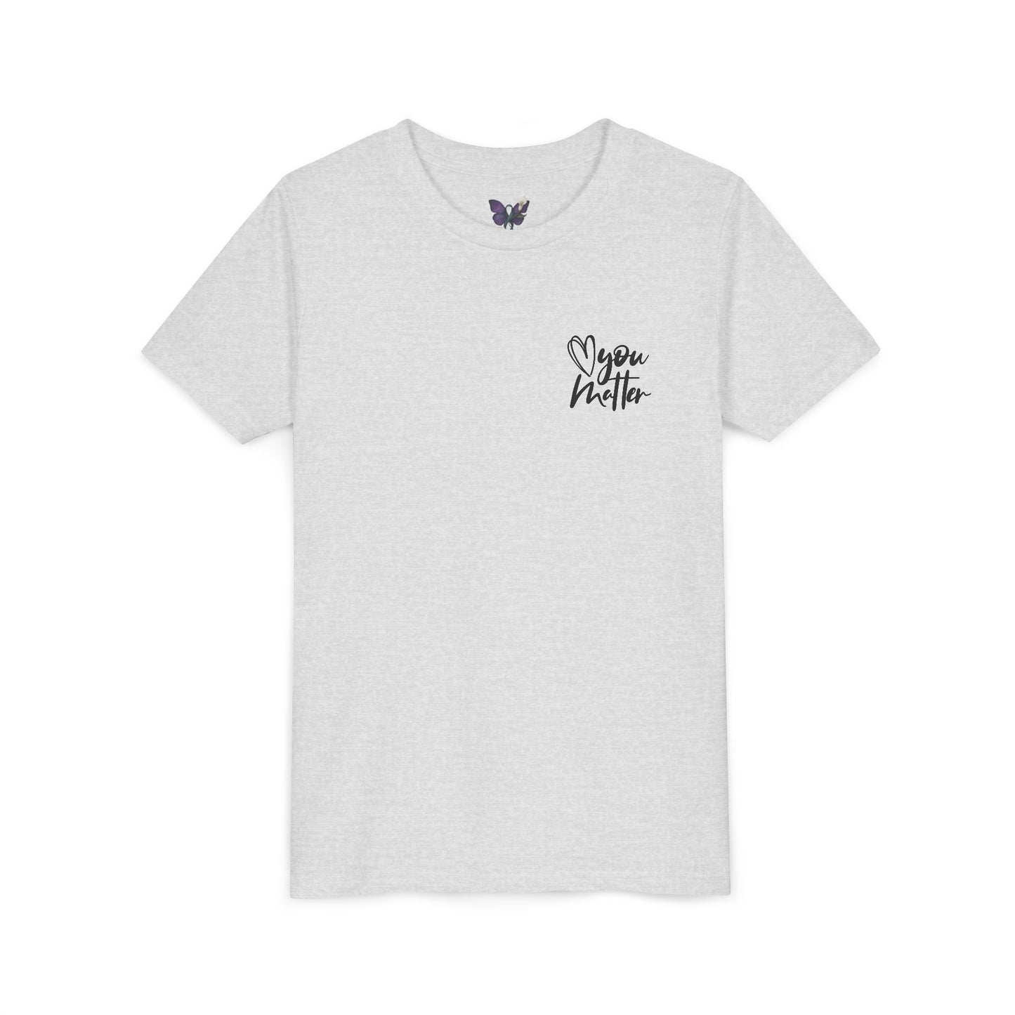 Inspiring Youth Tee: You Matter, Keep Going - Motivational T-Shirt for Kids, Positive Vibes, Birthday Gift, Back-to-School, Everyday Wear