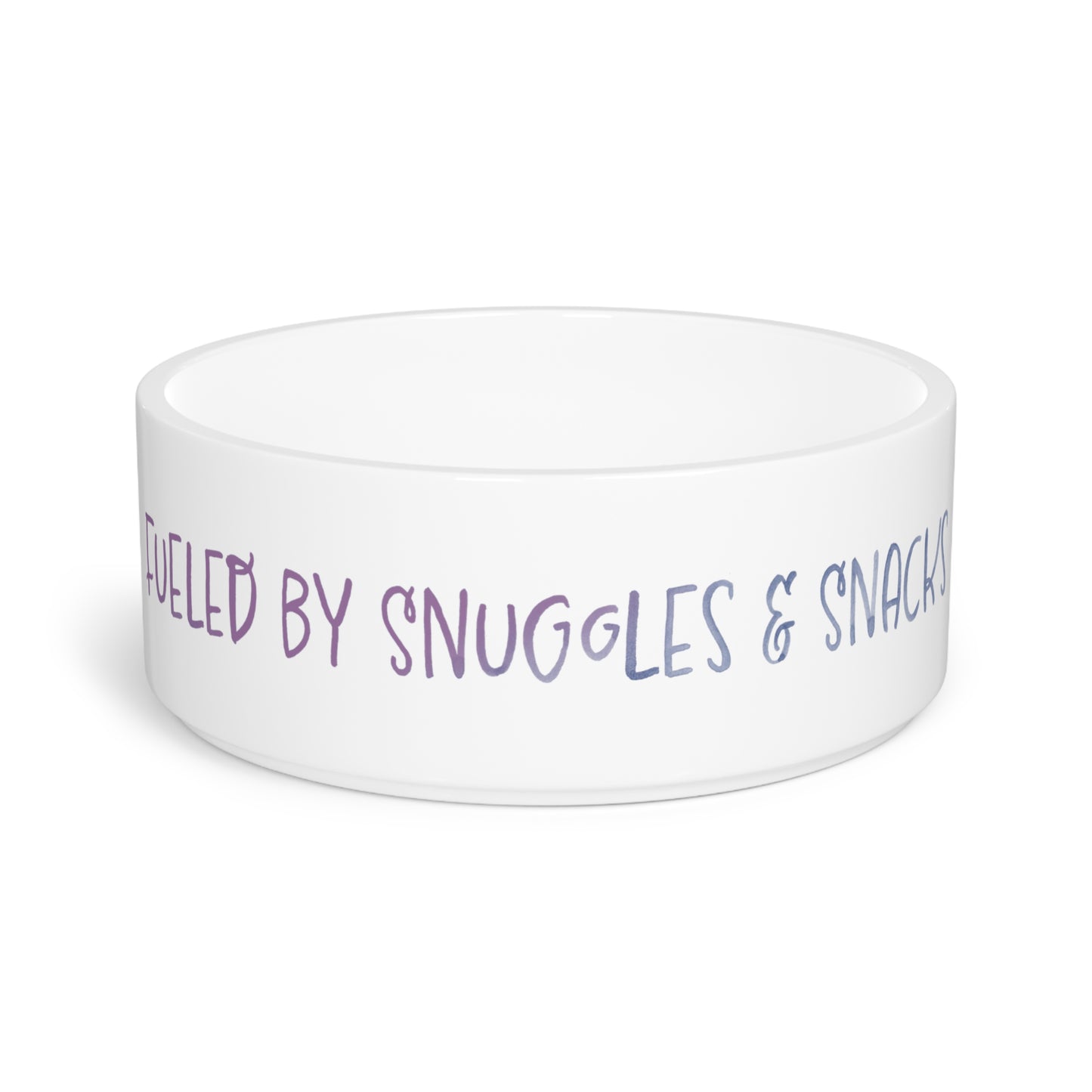 Fueled by Snuggles & Snacks Pet Bowl