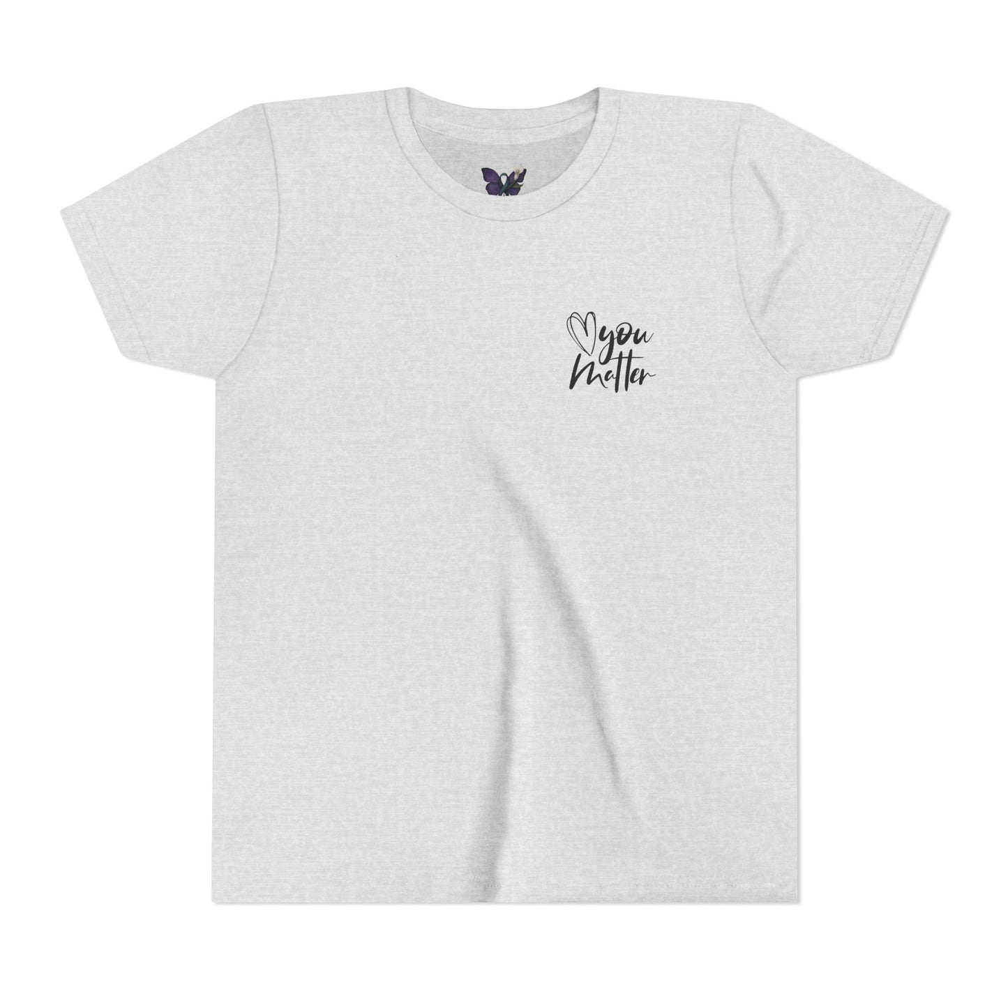 Inspiring Youth Tee: You Matter, Keep Going - Motivational T-Shirt for Kids, Positive Vibes, Birthday Gift, Back-to-School, Everyday Wear